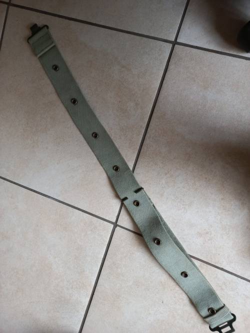 Patt 73 Green studded webbing belt