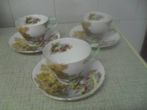 (ORRR)  3x GORGEOUS VINTAGE SHELLY ` HEATHER `  DUO