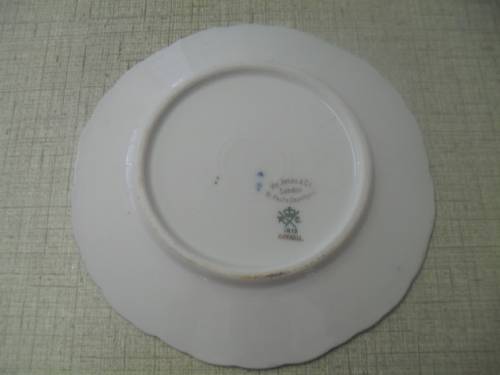 * # VINTAGE COLBALT BLUE IRIS BAVARIA PORTRAIT SIDE /  WALL PLATE  18cm wide.