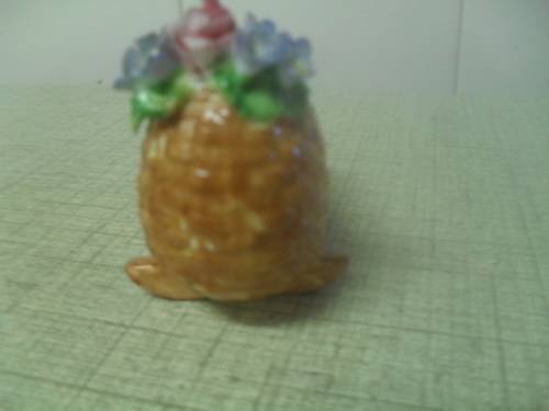 *# A VINTAGE BONE CHINA MINIATURE COALPORT CRADLE NO. AD1750