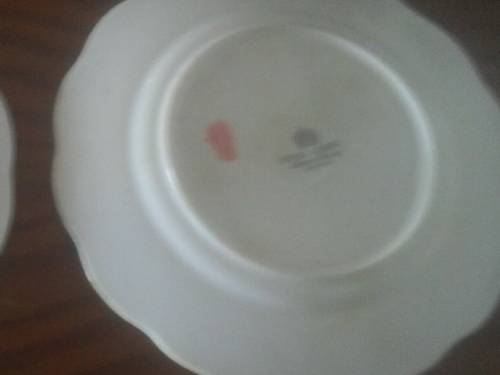 2x  ROYAL ALBERT YELLOW &GOLD TRIM SIDE PLATES - 16cm across