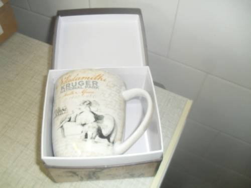 (rr)A KRUGER NATIONAL PARK CERAMIC MUG - THE MAGNIFICENT SEVEN - The Legends Collection  - boxed