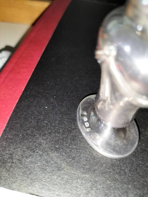 A VICTORIAN BIRMINGHAM SILVER PEPPERETTE.  21gms