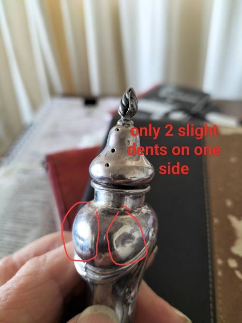 A VICTORIAN BIRMINGHAM SILVER PEPPERETTE.  21gms