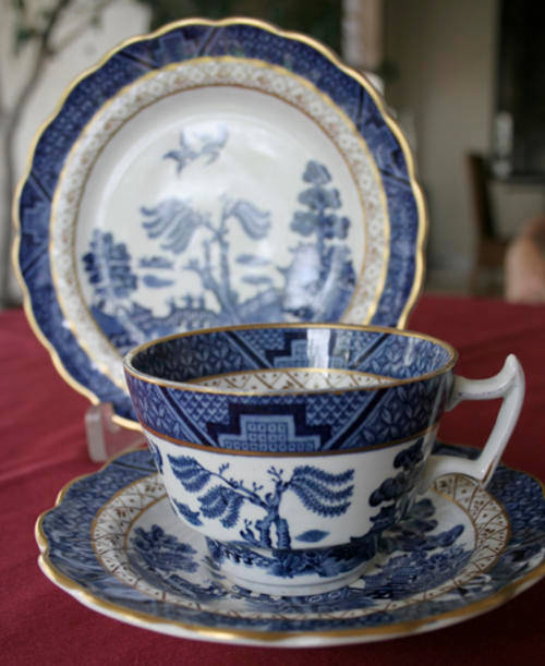 BOOTHS REAL OLD WILLOW TEA TRIO - SET OF SIX - SEE PHOTOS!