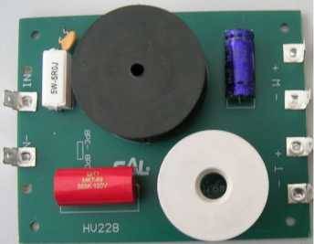 Crossover, 2-way, 2,5kHz, 200W RMS