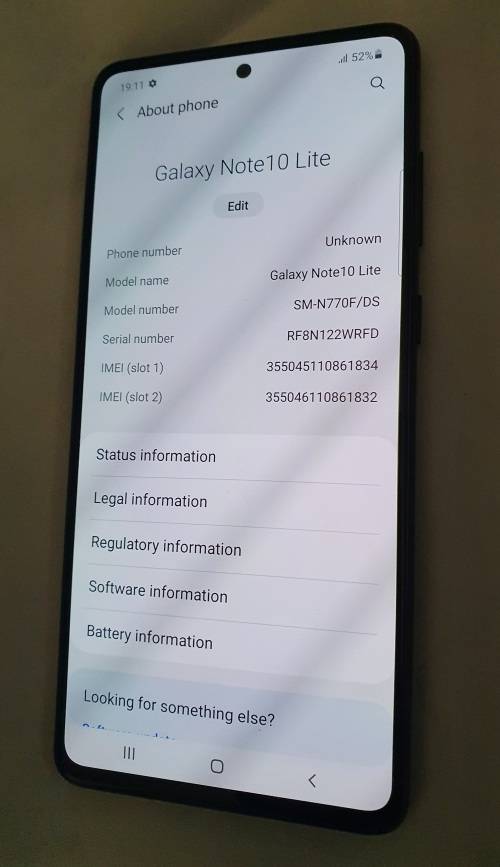 Genuine Samsung Galaxy Note 10 Lite 128Gb Dual SIM