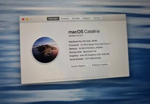 ~~~Apple Macbook Pro 15` Touchbar i7/16gb/500gb SSD~~~