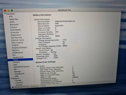 ~~~Apple Macbook Pro 15` Touchbar i7/16gb/500gb SSD~~~