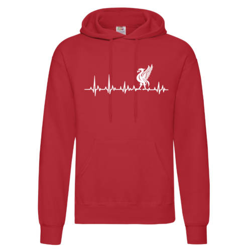 LIVERPOOL Heartbeat Adult HOODIE / YNWA / Liverpool Novelty Hoodie/ Gift / LFC Champions