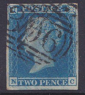 Great Britain 2d blue fine used attractive.