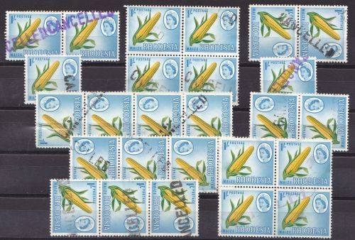 Rhodesia Telegraph usage rubber stamped CANCELLED.
