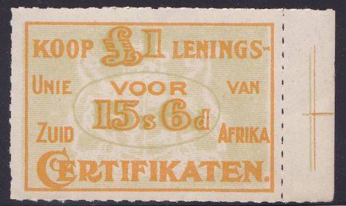 Union Loans Publicity label mint unmounted.