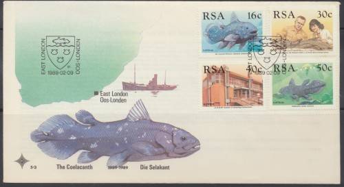 RSA -  1989  - IDENTIFICATION OF THE COELACANTH  -   F/DAY COVER
