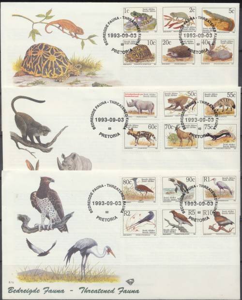 RSA -  1993  SACC 6.1abc  - 6th DEFINITIVE SERIES  -  FD COVERS