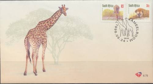 RSA 1998 - SACC 6.75 -  6th DEFINITIVE SERIES RE-DRAWN  F/DAY COVER