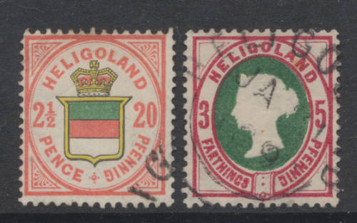 HELIGOLAND - SG 13 & 15 BOTH FINE USED - HIGH  VALUE