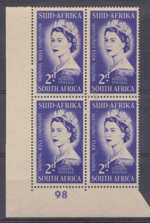 SA UNION - 1953 CORONATION   CONTROL FINE MINT