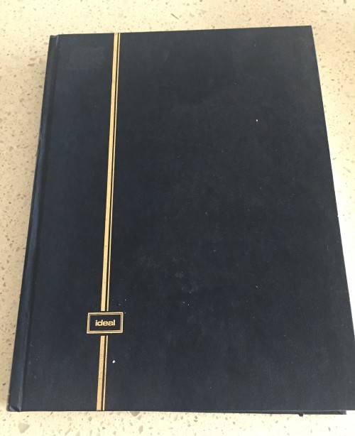 16 PAGE ( 32 SIDE )  EMPTY STOCK BOOK ALBUM - GOOD CONDITION