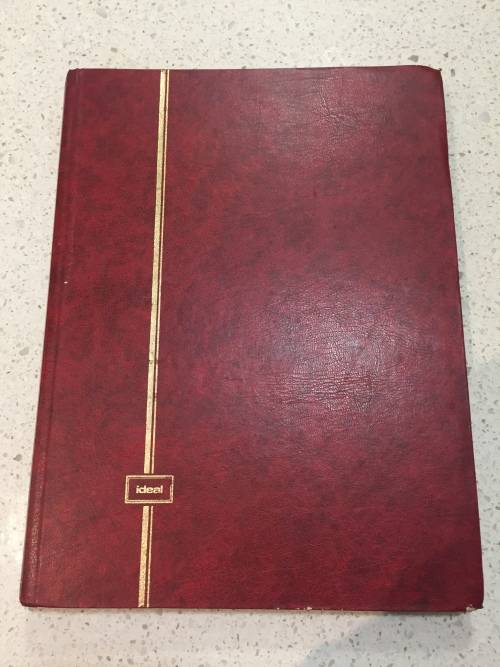 16 PAGE ( 32 SIDE )  EMPTY STOCK BOOK ALBUM - GOOD CONDITION
