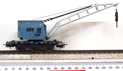MARKLIN HO: 3Rail AC DB Recovery Crane in Good Complete, unboxed condition (Germany)