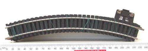 LIMA HO: 10pc Vintage Curved Track(403030) in Good,Used un-boxed condition.(Italy)