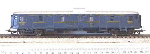 JOUEF HO: Blue Luggage/Guards Van in Fair, refurbished un-boxed condition (France)