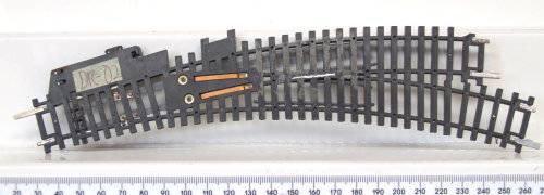 HORNBY HO: Curved Metal L/Hand Manual Turnout(R640) in Good used Operational condition.(Austria)