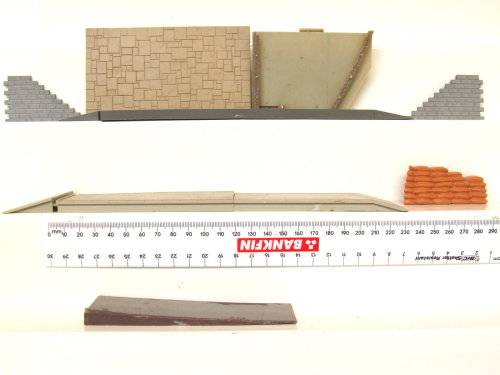 SCRAP HO:  Mixed Scrap Lot Station Platforms  in used condition.