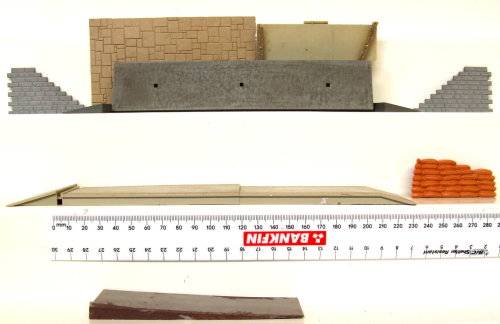 SCRAP HO:  Mixed Scrap Lot Station Platforms  in used condition.