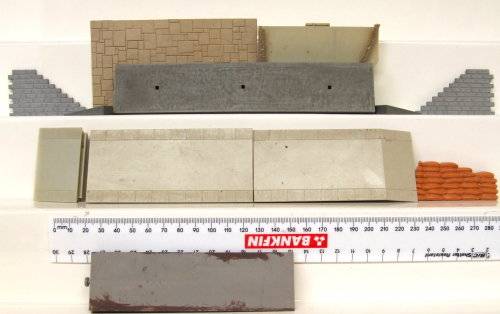 SCRAP HO:  Mixed Scrap Lot Station Platforms  in used condition.