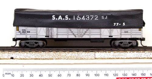 LIMA HO: RARE SAR Silver OZ Wagon with Tarpaulin in Good used un-boxed condition (Italy)
