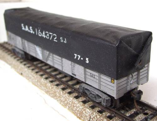 LIMA HO: RARE SAR Silver OZ Wagon with Tarpaulin in Good used un-boxed condition (Italy)