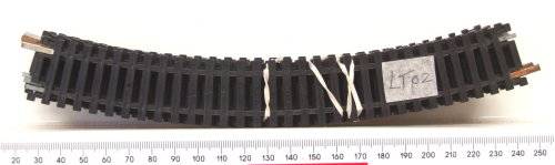 LIMA HO: 8pc Matal 18deg Wide Radius Track(430) in Fair Used Un-boxed condition.(Italy))