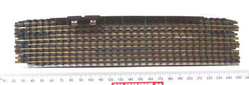 LIFE-LIKE HO: 11pc Brass Curved, Including Feeder track in Fair Used Un-boxed condition.(Italy))