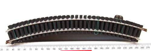 LIMA HO: 14pc Matal Curved Track(403030) in Fair Used Un-boxed condition.(Italy))