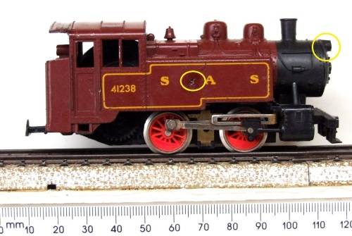 LIMA HO: Vintage SAR 0-6-0 Steam Loco in Fair Operating, Used Condition  (Italy)