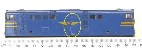 LIMA HO: SAR Blue Train E5 Locomotive Body in Good un-boxed condition for Parts.(Italy)
