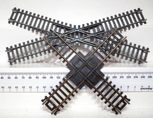 LIMA/ATLAS HO: 2pc Cross Over Tracks(403048) in Fair Used, Un-boxed condition.(Italy))
