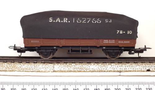LIMA HO: SAR ES Coal Wagon with Tarpaulin in Good Un-Boxed condition (Italy)