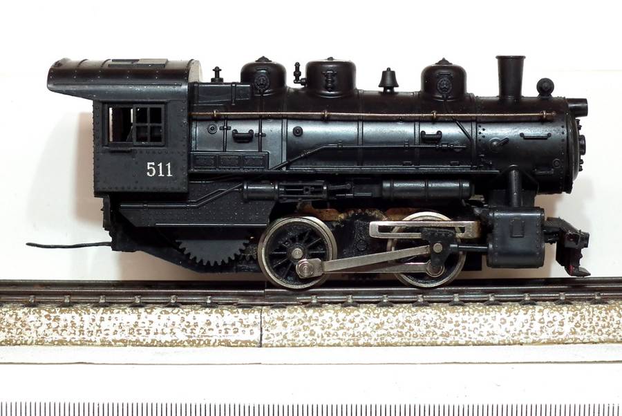 LIMA HO: Unmarked 0-4-0 Locomotive Without Tender in Fair Un-boxed Condition(Italy)