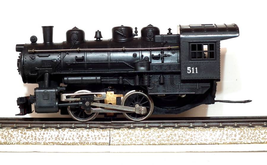 LIMA HO: Unmarked 0-4-0 Locomotive Without Tender in Fair Un-boxed Condition(Italy)