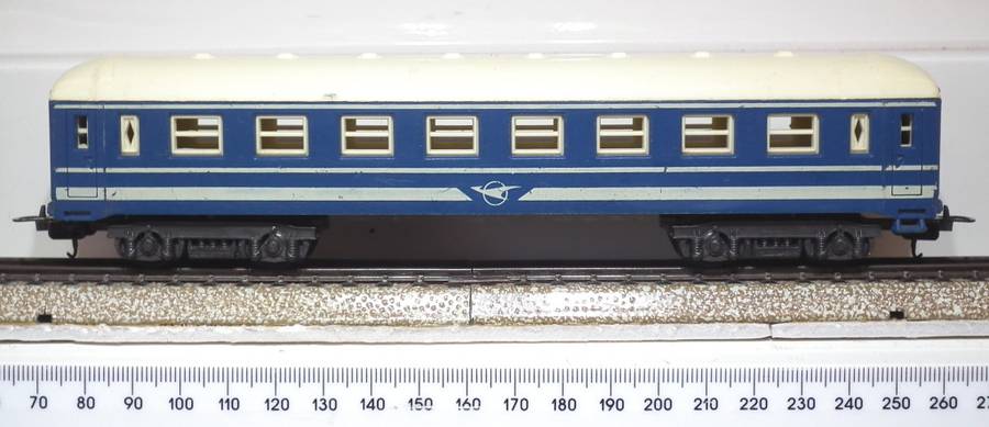 LIMA HO: SAR Junior Blue Train Passenger Coach in Fair unboxed used condition (Italy)