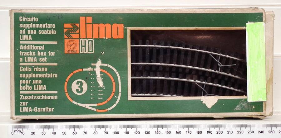LIMA HO:  10pc R360 Radius Curved Metal Track in Good Used and Boxed Condition.(Italy))