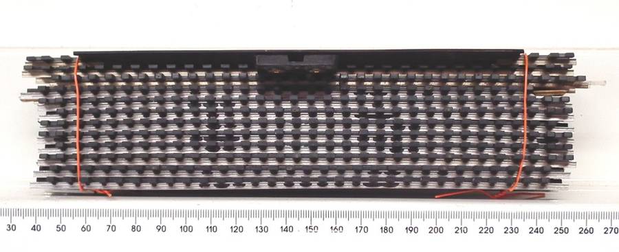 TRACK HO:  12pc Mixed Aluminum/Nickel Silver Strait Track in Fair Used Condition.