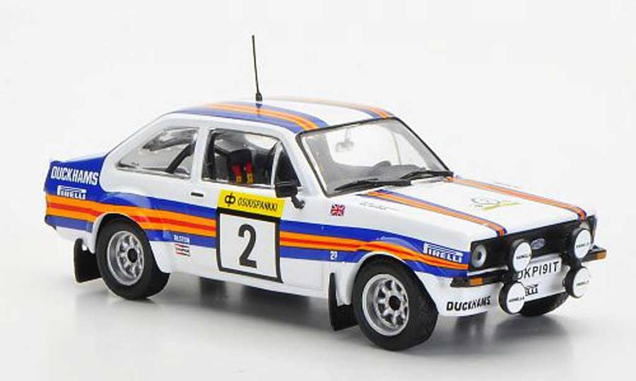 Rally Diecast Model Car Collection Ford Escort RS1800 Motorsport 1981 No 2 1/43 scale