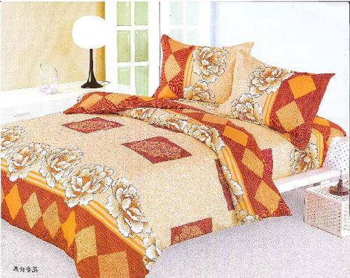 Double Bed Duvet Cover Set - 6 Pieces - Seersucker Cotton Feel
