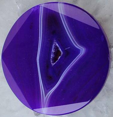 STUNNING PURPLE GEODE AGATE - 132.45 cts