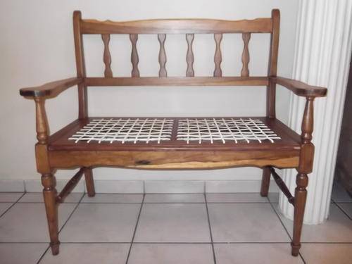 STUNNING STINKWOOD (??) DOUBLE SEATER RIEMPIE STOOL