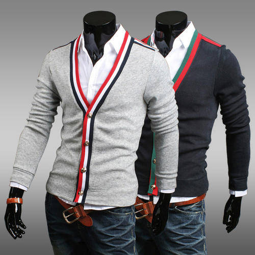 Men's Sweater grey/Black